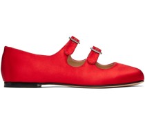 SSENSE Exclusive Red MJ Double Strap Ballerina Flats