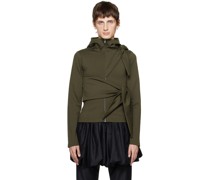 SSENSE Exclusive Khaki Tied Hoodie