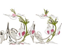 Silver Wild Sage Hoops