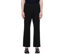 Black Washi Garter Trousers
