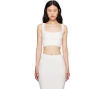 White Dainty Tank Top
