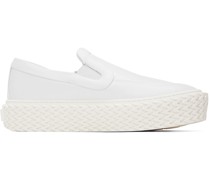 White Curbies Slip-On Sneakers