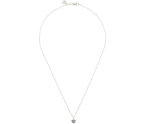 SSENSE Exclusive Silver Dusted Heart Necklace