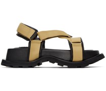 Beige Webbing Sandals