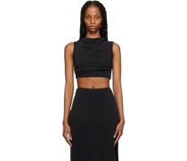 Black Mode Tuck Tank Top