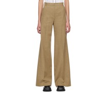 Brown Wide-Legs Trousers