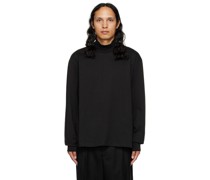 Black Mock Neck T-Shirt