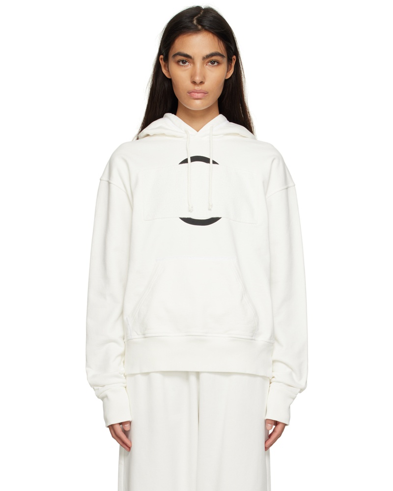 Maison Margiela Damen White Patch Hoodie