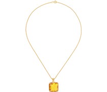Gold & Yellow Large Stone Necklace