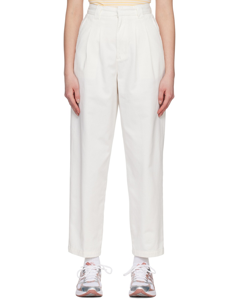 Carhartt WIP Damen Off-White Tristin Trousers EV7752