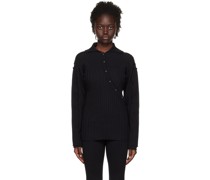Black Multi Rib Cardigan