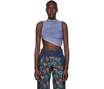 SSENSE Exclusive Blue Swirl Turtleneck