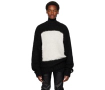 Black Groundform Square Shag Sweater