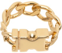 Gold Maxi Unity Curb Chain Ring