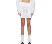 SSENSE Exclusive White Butterfly Shorts