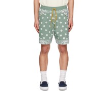 Green Bandana Shorts