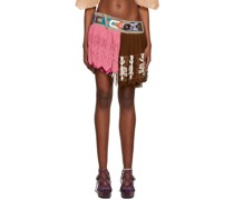 SSENSE Exclusive Brown & Pink Miniskirt