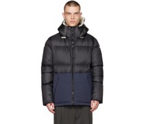 Black Paneled Down Jacket