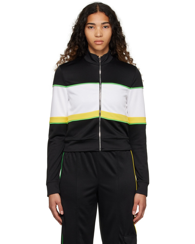 Ganni Damen Black Sporty Tracksuit Jacket