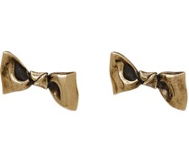 Gold Karen Kilimnik Edition Bow Earrings