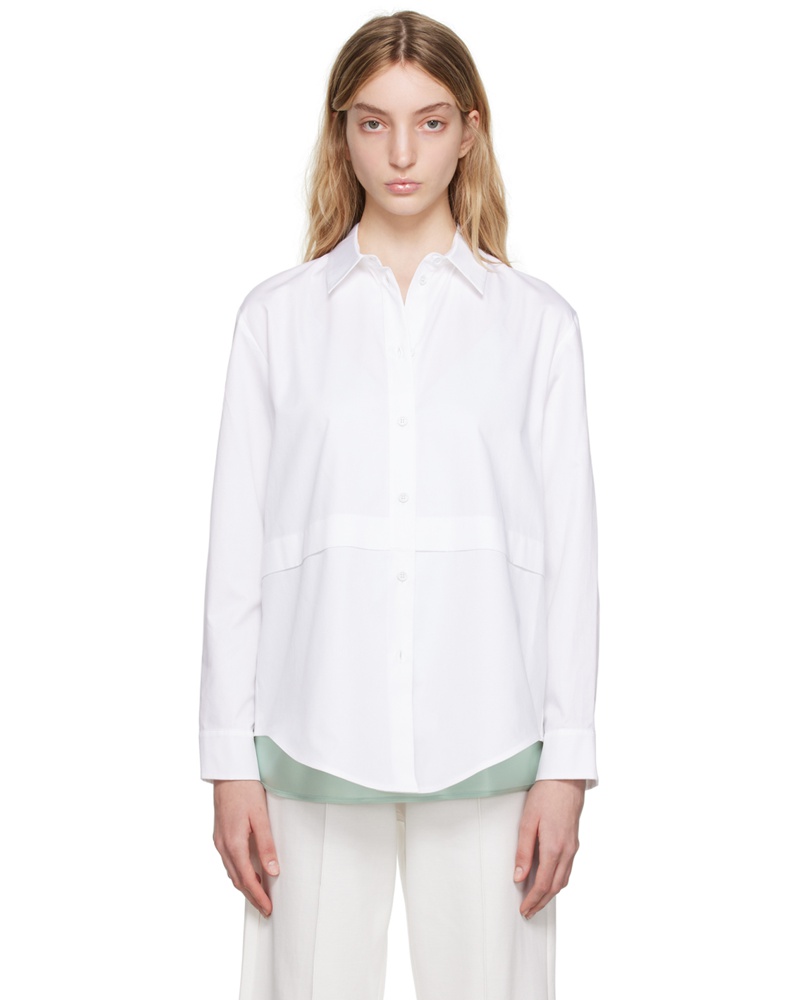 Max Mara Damen White Glassa Shirt