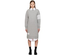 Grey 4-Bar Midi Dress