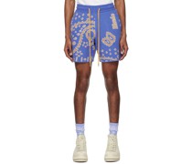 Blue Bandana Shorts