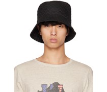 Black Graphic Bucket Hat