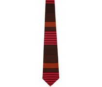 SSENSE Exclusive Orange Stripe Tie