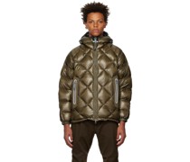 Khaki Diamond Stitch Down Jacket
