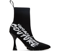Black Flair Logo Ankle Boots