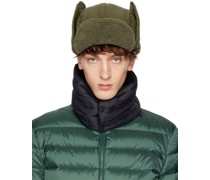Reversible Khaki Down Mountain Cap
