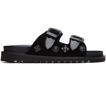 SSENSE Exclusive Black Buckle Sandals