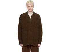 Brown Half-Zip Sweater