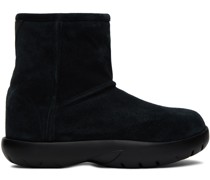 Black Snap Ankle Boots
