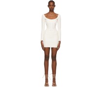 White Cotton Mini Dress