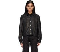 Black Alice Strobe Leather Jacket