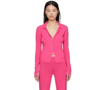 Pink Heather Cardigan