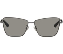 Gunmetal Classic Square Sunglasses