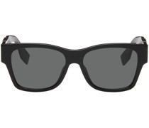 Black Crystal-Cut Sunglasses