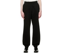 Black Cotton Lounge Pants