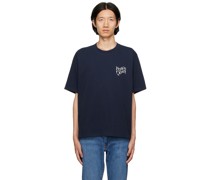 Navy Warped T-Shirt