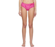 Pink Rolled Bikini Bottom