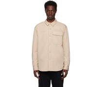 Beige Quilted Jacket