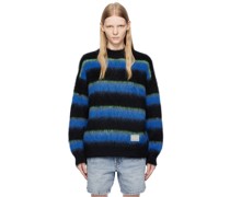 Black & Blue Oversized Sweater
