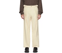 Off-White Two Tuck Trousers