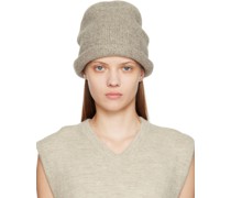 Taupe Rolled Beanie