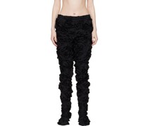 Black Floral Leggings