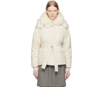 White Belted Down Jacket