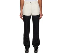 Off-White & Black Combo Jeans